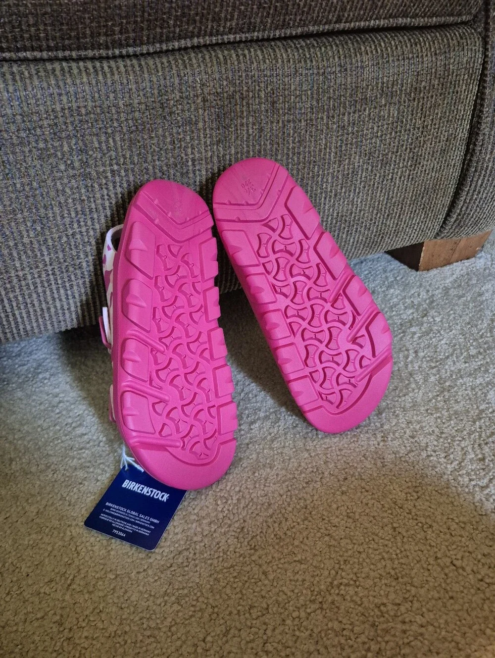 NWT Little Girls Mogami Birko-Flor Pink Camo Birkenstocks Size 3